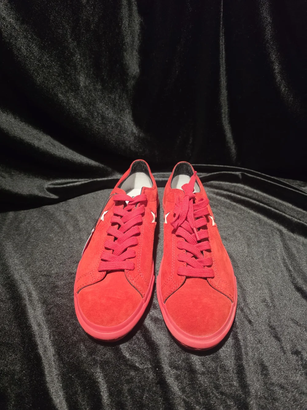 Vintage Converse One Star x Target Red Suede Sneakers - Rare 2009 Promo - M8.5